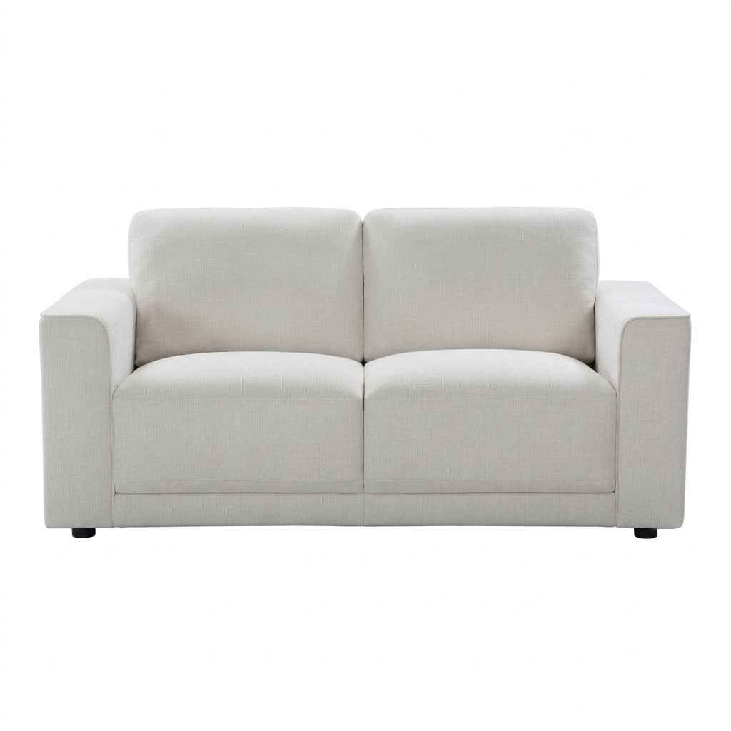 Yanni Fabric 3 Piece Lounge Suite:1 x 3-Seater Sofa, 1 x 2-Seater Sofa  + 1 x Armchair - Sand Colour