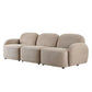 LORELEI  3-SEATER MODULAR SOFA CHENILLE - TAUPE - MyChocolateWood