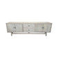 Nevana Recycled Elm 4-Door 2-Drawer TV Unit 195cm - Chocolate Wood