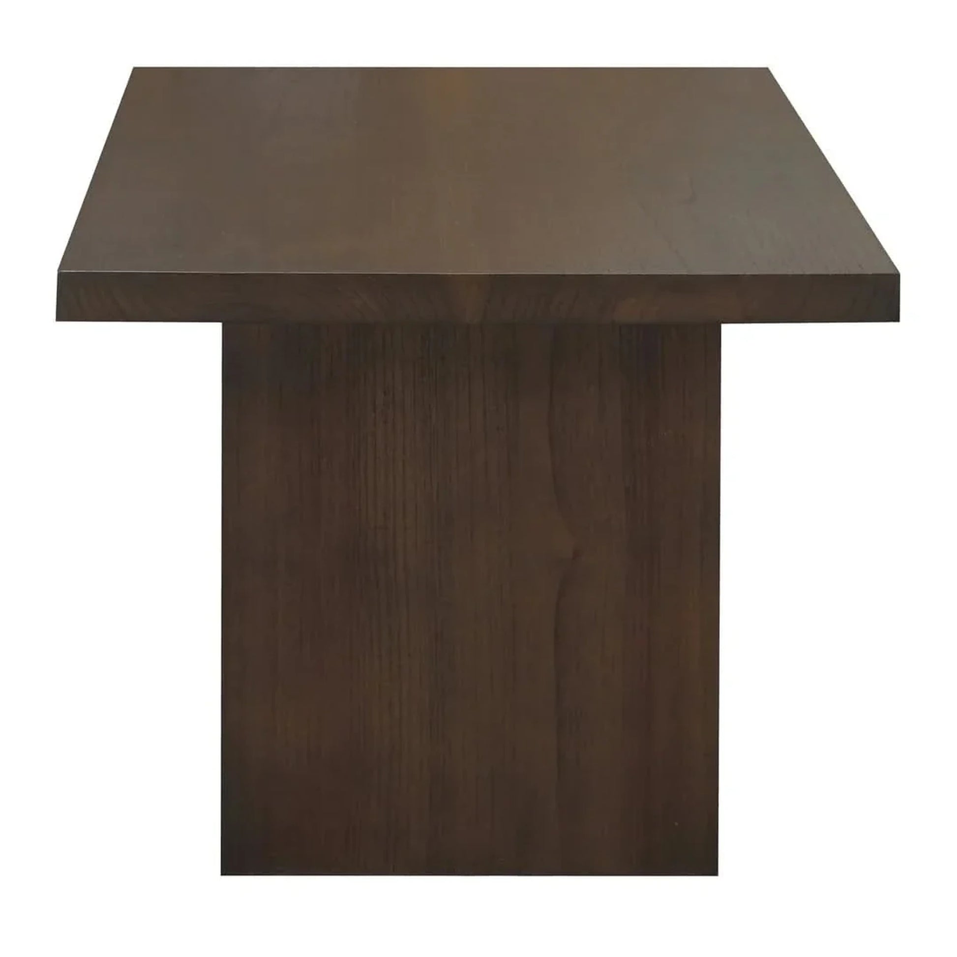 Cardew Solid Mindi Wood Petite Lamp Table / Side Table in Walnut - Chocolate Wood