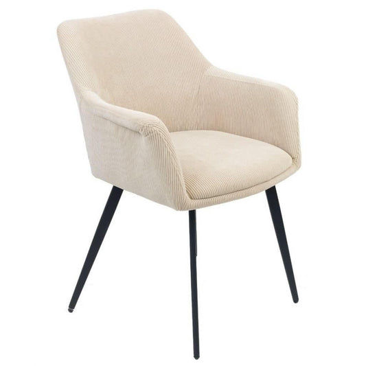 GALI HAMPTON FABRIC DINING CHAIR/ARMCHAIR BEIGE - MyChocolateWood