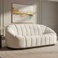 MADELEY 2.5-SEATER CHENILLE SOFA CREAM - MyChocolateWood