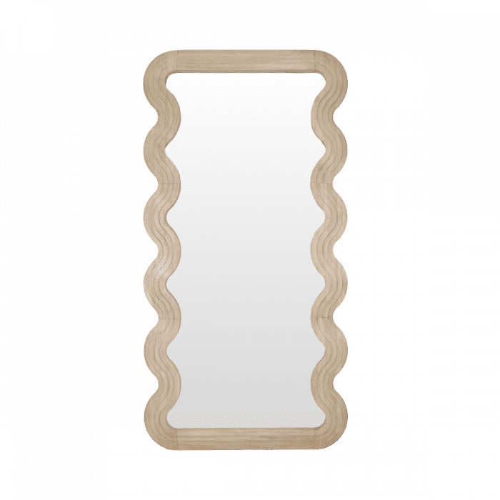 SHIMMY TALL MIRROR NATURAL MINDI WOOD FRAME - MyChocolateWood