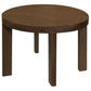 APOLLO SOLID MINDI WOOD ROUND DINING TABLE WALNUT - MyChocolateWood
