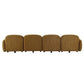 LORELEI  4-SEATER MODULAR FABRIC SOFA - TOFFEE COLOUR - MyChocolateWood