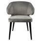 AUBERT BLACK OAK LEG DINING CHAIR WITH GREY VELVET - MyChocolateWood