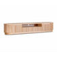 Remy Natural Ash 2-Door 2-Drawer TV Unit 240cm - Chocolate Wood