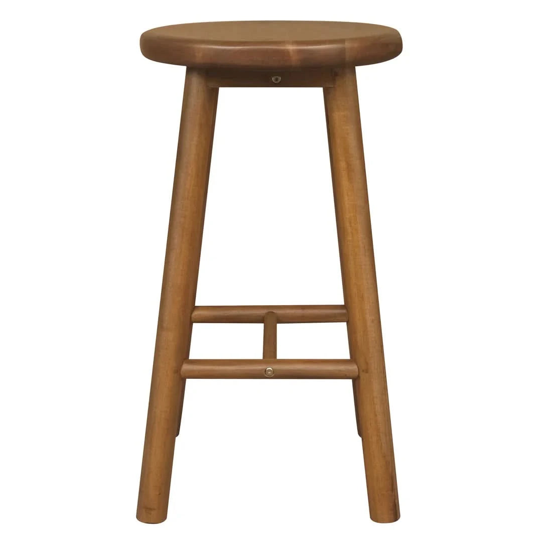 NEWPORT SOLID MAHOGANY BAR STOOL/COUNTER STOOL - ALMOND - MyChocolateWood