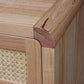 YARRIN MESSMATE TIMBER & RATTAN 3 DOOR 3 DRAWER BUFFET NATURAL - MyChocolateWood
