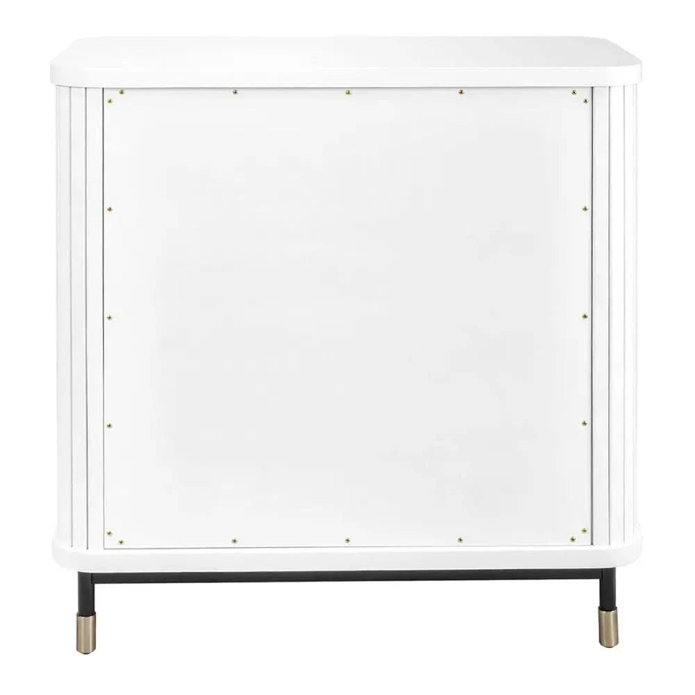 PEMBROKE OAK TIMBER 3-DRAWER CHEST OF DRAWERS WHITE - MyChocolateWood