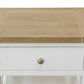 CHRISTA HAMPTON SOLID ACACIA 1 DRAWER BEDSIDE TABLE LIGHT OAK TOP WHITE BASE (Copy) (Copy) - MyChocolateWood