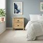 FITAN SOLID OAK 2-DRAWER BEDSIDE TABLE NATURAL - MyChocolateWood