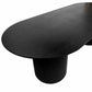 BELGRAVIA OVAL DINING TABLE 240CM SATIN BLACK - MyChocolateWood