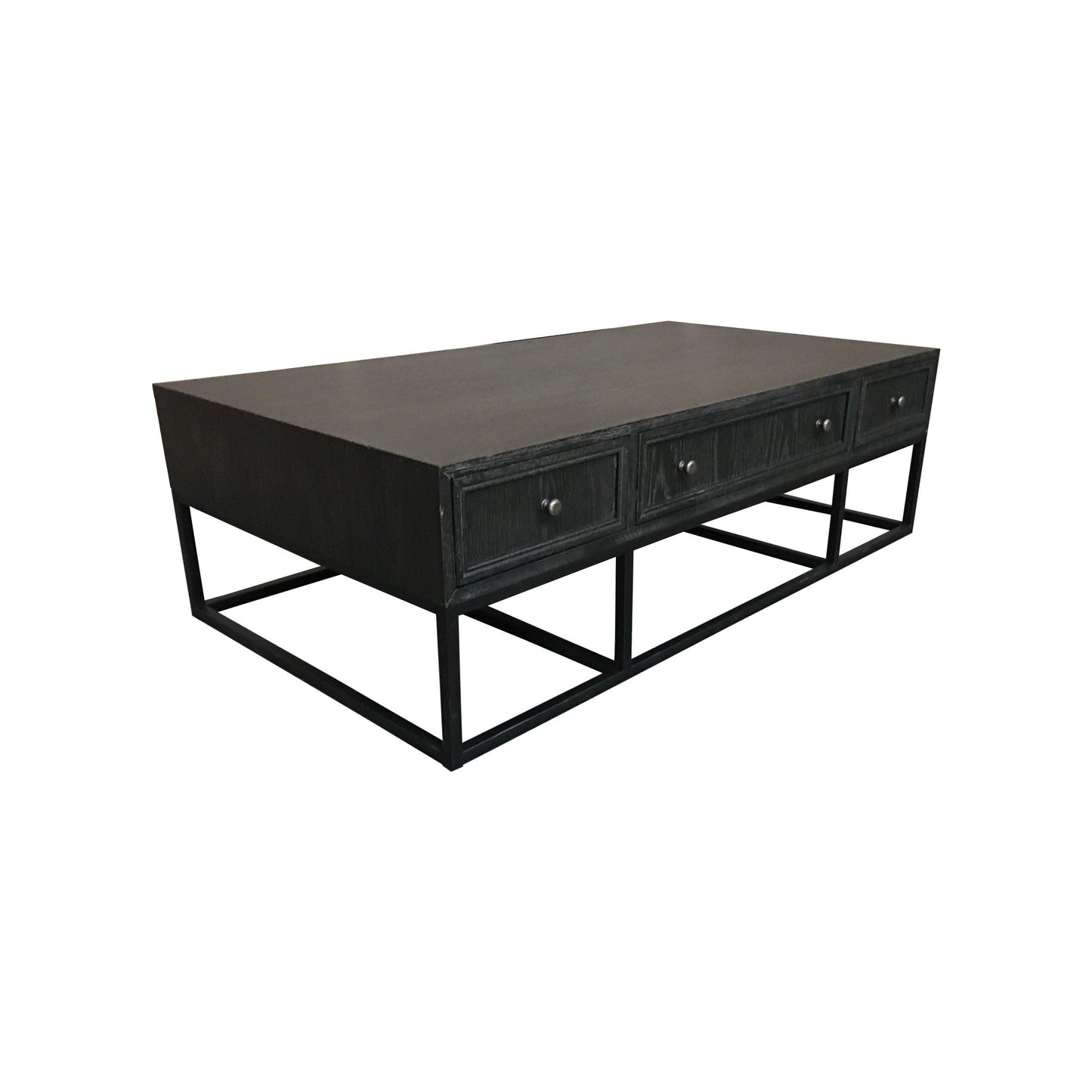 DIMANTA DESIGNER 6-DRAWER BLACK COFFEE TABLE - MyChocolateWood