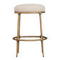 SOREN KITCHEN STOOL - BRASS /NATURAL LINEN - MyChocolateWood