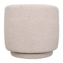 BRYNN  SWIVEL BOUCLE ARMCHAIR WHITE - MyChocolateWood