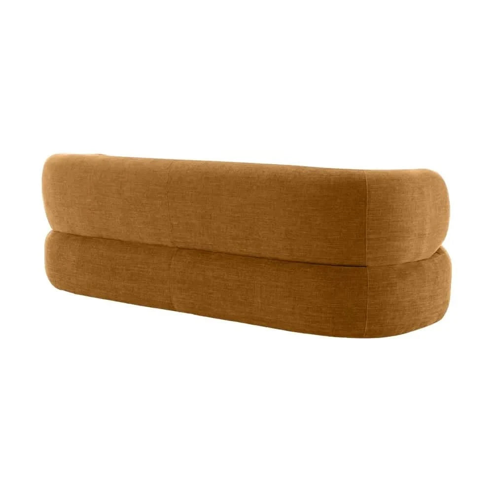 BEECHAM 3-SEATER CHENILLE SOFA BUTTERSCOTCH - MyChocolateWood