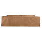Inigo 3-Seater Leather Slipcover Sofa in Light Brown - Chocolate Wood