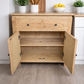 ELLA SOLID OAK CABINET/ BUFFET/SIDEBOARD 2 DOORS & 2 DRAWERS NATURAL - MyChocolateWood