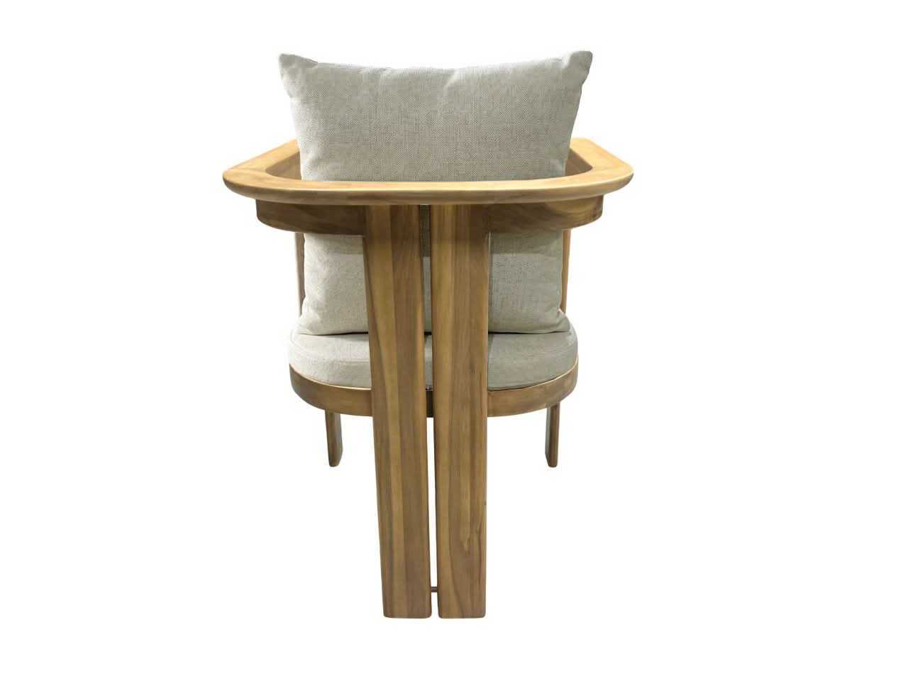 MERIDA OUTDOORS ACACIA WOOD DINING CHAIR LIGHT TEAK /MIXED SAND COLOUR - MyChocolateWood