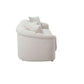 MACKENZIE LEATHER 2-SEATER SOFA - LIGHT GREY - MyChocolateWood