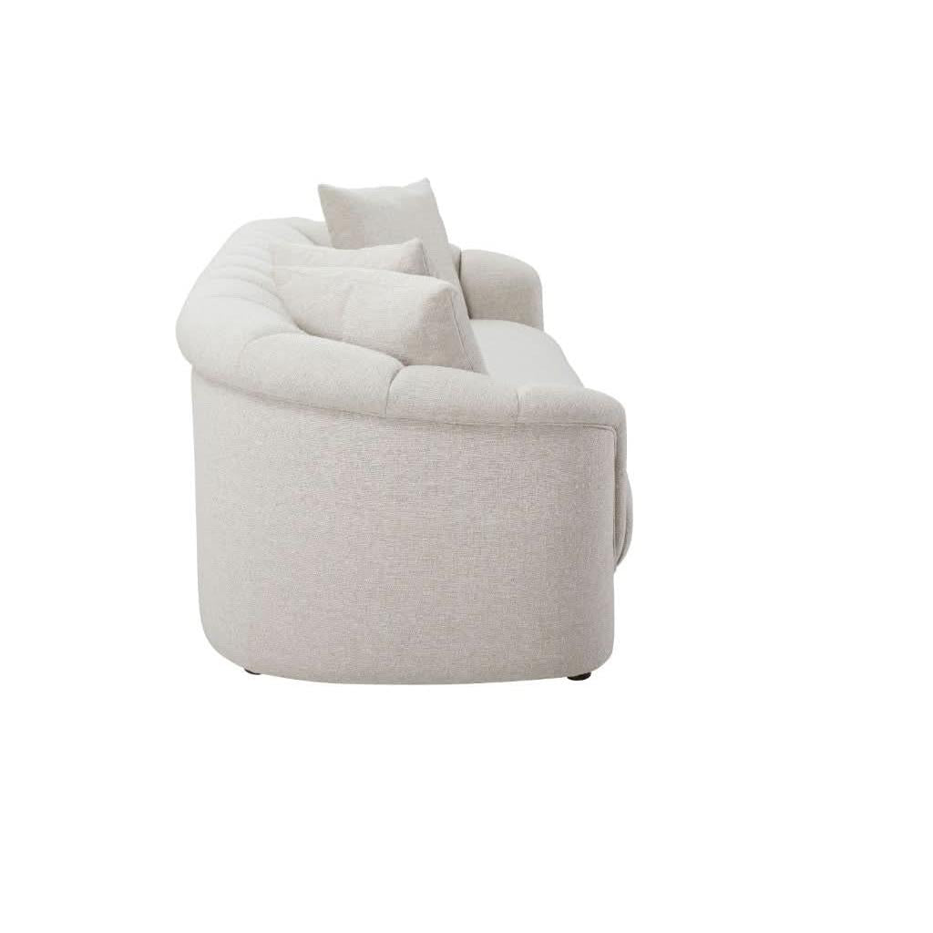 MACKENZIE LEATHER 2-SEATER SOFA - LIGHT GREY - MyChocolateWood