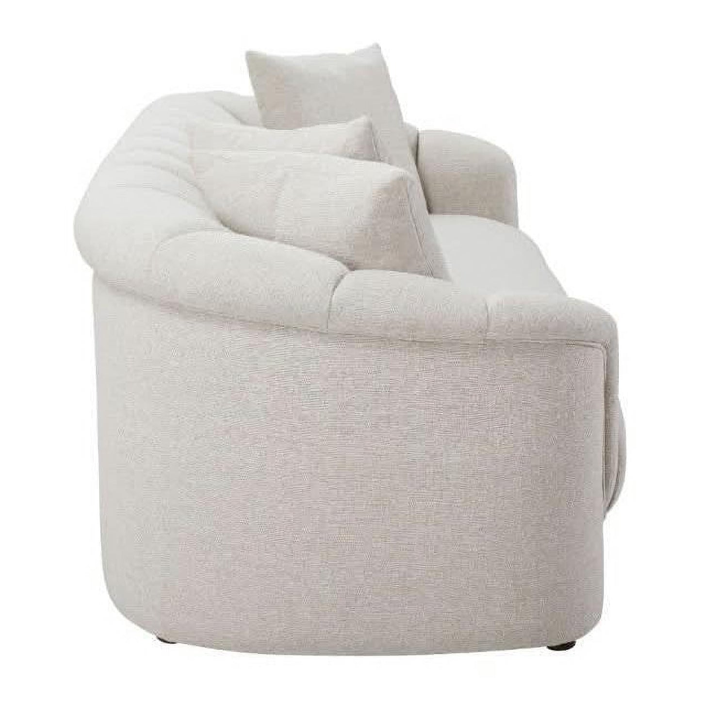 MACKENZIE LEATHER 2-SEATER SOFA - LIGHT GREY