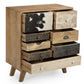 DAKARAI HAND MADE SOLID TIMBER COWHIDE 8 DRAWER CHEST OF DRAWERS/CABINET - MyChocolateWood