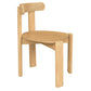 DELPHINE SOLID MAHOGANY TIMBER DINING CHAIR NATURAL - MyChocolateWood