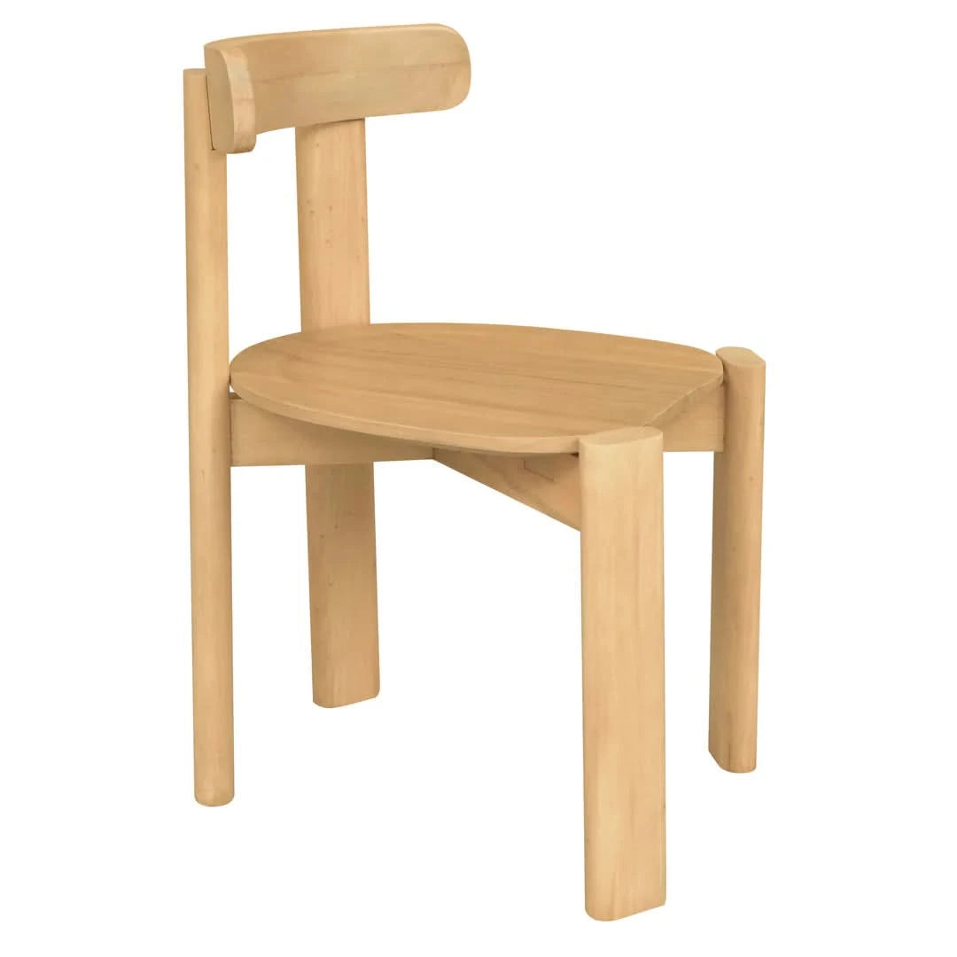 DELPHINE SOLID MAHOGANY TIMBER DINING CHAIR NATURAL - MyChocolateWood
