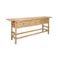 JOELLE 3-DRAWER CONSOLE TABLE/HALL TABLE DISTRESSED NATURAL - MyChocolateWood