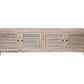 VILLA  LOUVRE STYLE TV/ENTERTAINMENT UNIT 4 DOORS IN RECYCLED ELM 200CM - MyChocolateWood