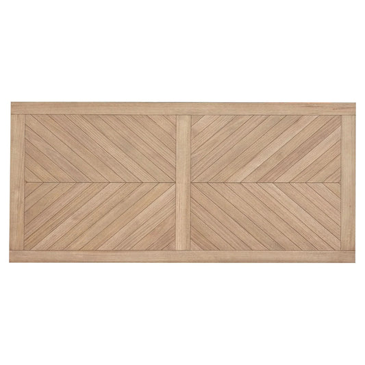 MONTCLAIRE TIMBER DINING TABLE - PARQUETRY TOP - NATURAL 240CM - MyChocolateWood