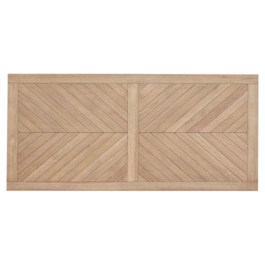 MONTCLAIRE TIMBER DINING TABLE - PARQUETRY TOP - NATURAL 240CM