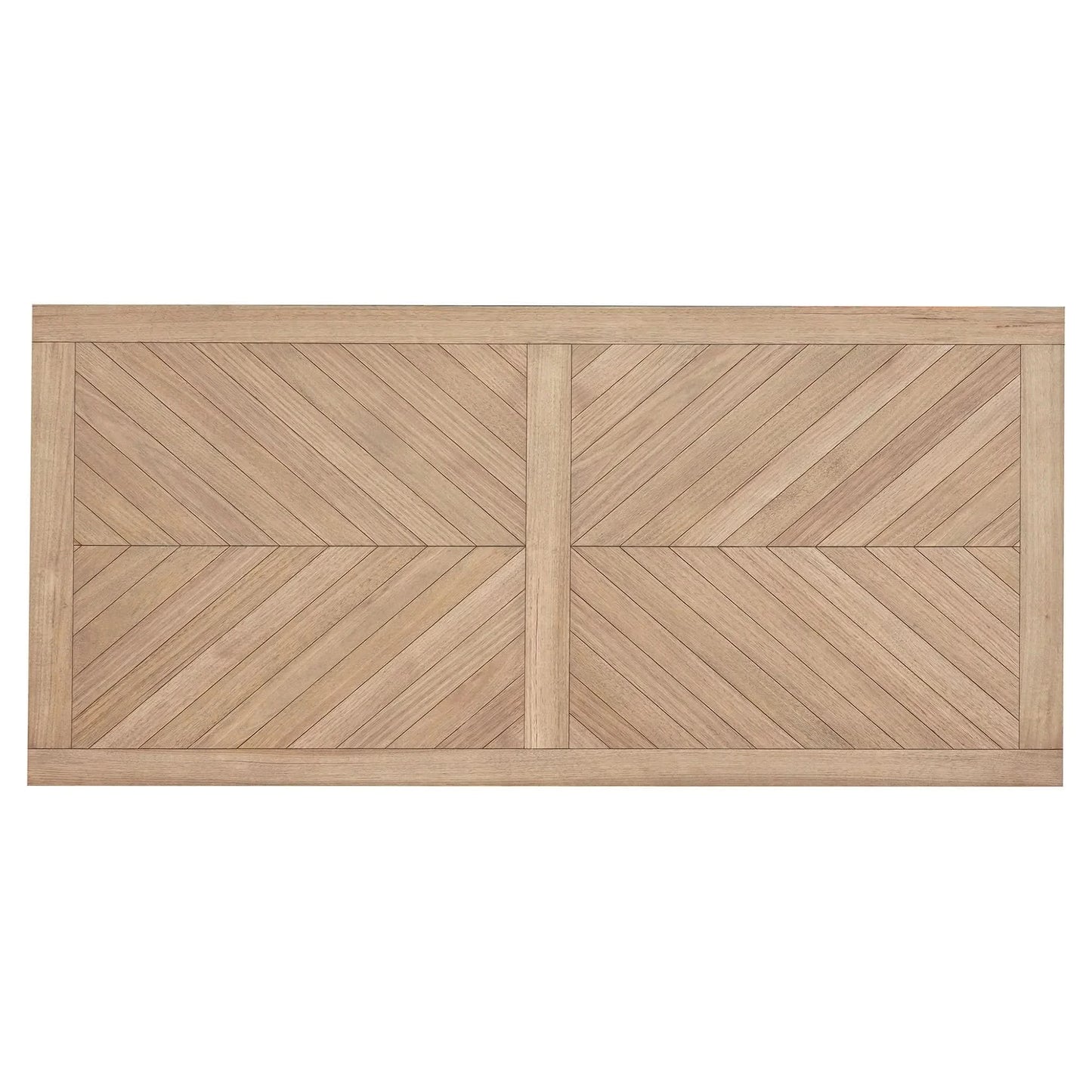 MONTCLAIRE TIMBER DINING TABLE - PARQUETRY TOP - NATURAL 240CM - MyChocolateWood