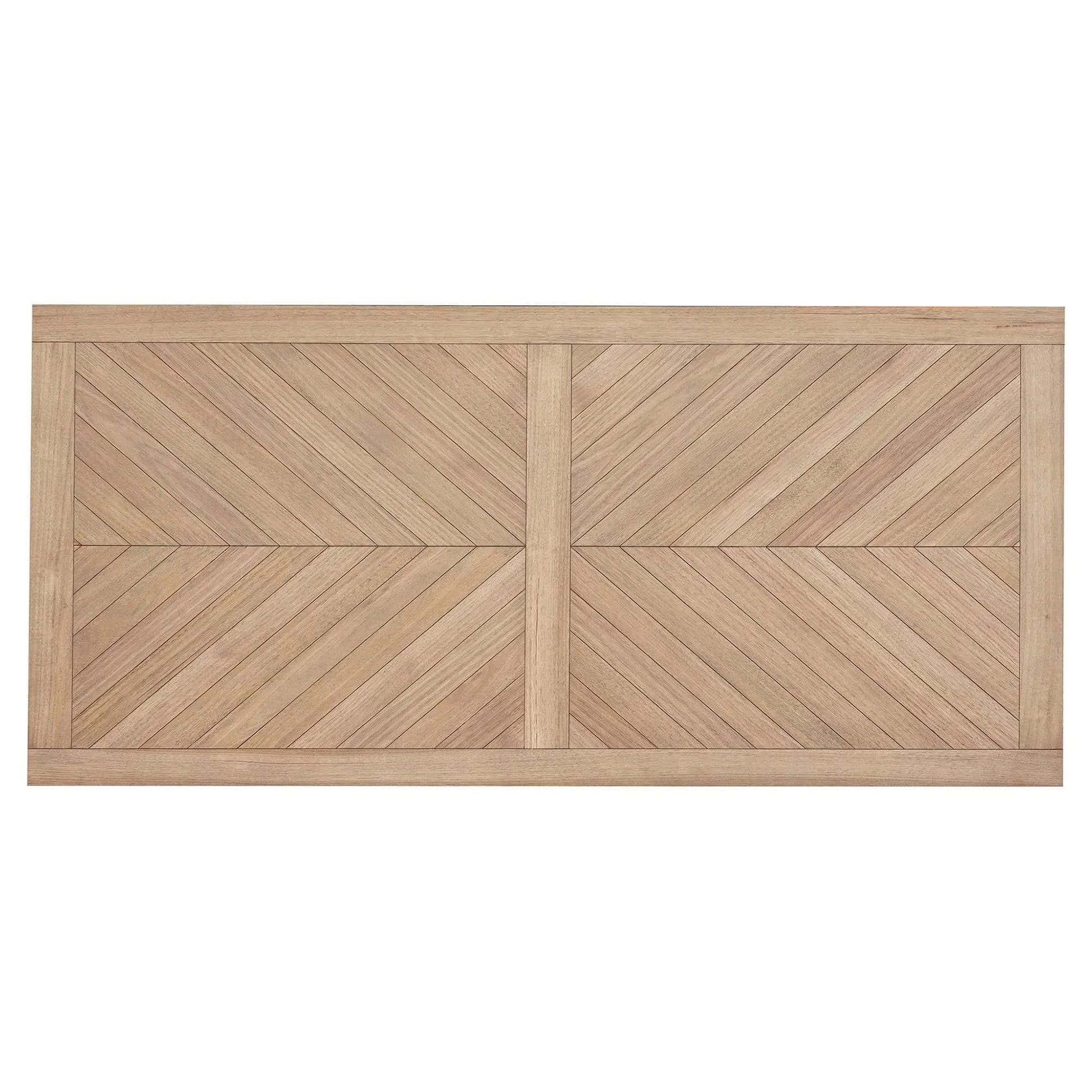 MONTCLAIRE TIMBER DINING TABLE - PARQUETRY TOP - NATURAL 240CM - MyChocolateWood