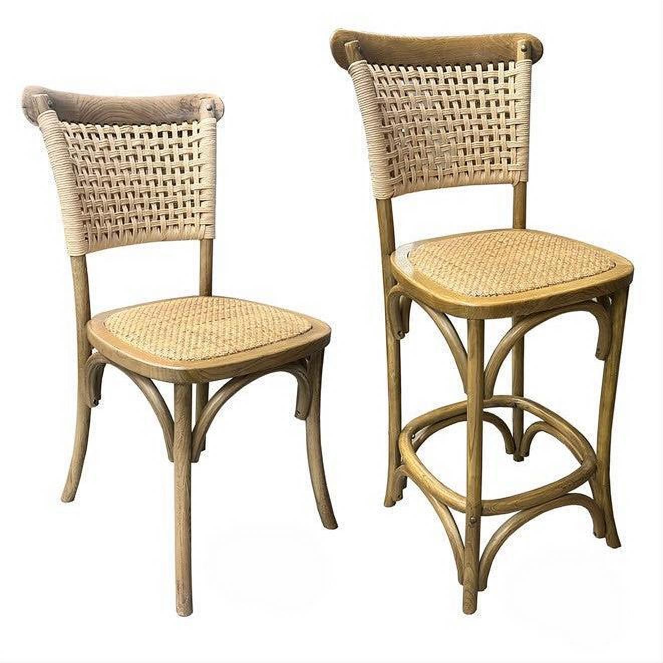 EIFFEL ELM WOOD DINING CHAIR IN ANTIQUE NATURAL COLOUR - MyChocolateWood
