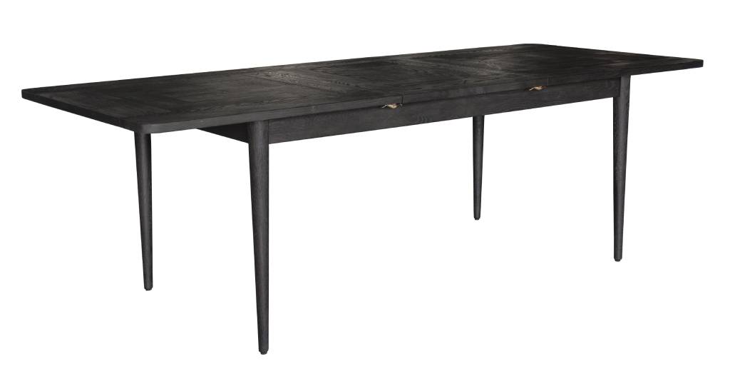 FARLOW EXTENSION OAK DINING TABLE 170-230CM SANDBLASTED BLACK