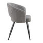 AIMAR FABRIC DINING CHAIR GREY COLOUR - MyChocolateWood