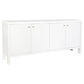 JAILA 4-DOOR CONTEMPORARY SIDEBOARD/BUFFET WHITE - MyChocolateWood