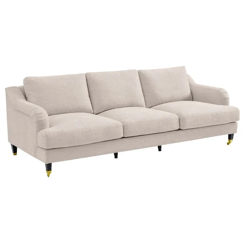 ORVIL-3-SEATER SOFA NATURAL LINEN - MyChocolateWood