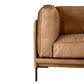 DAVIEN LIGHT BROWN 2.5 SEATER SOFA TOP GRAIN COW LEATHER - MyChocolateWood