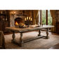 ABBEY RECYCLED OREGON TIMBER DINING TABLE RUSTIC GREY 240CM - MyChocolateWood