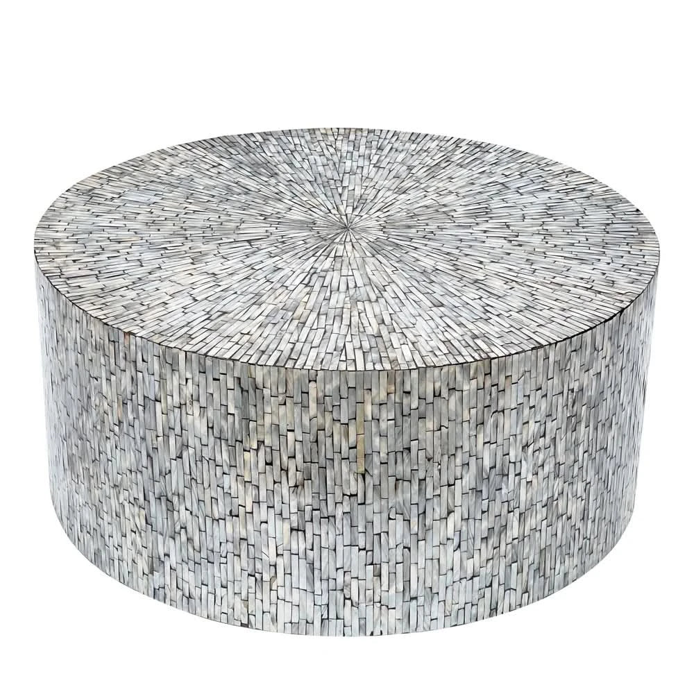 JOLLIFFE MOTHER OF PEARL HAND MADE COFFEE TABLE - MyChocolateWood