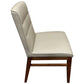 MORROW LEATHER DINING CHAIR LIGHT MOCHA/BLACKWOOD - MyChocolateWood