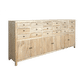 JOELLE 18-DRAWER 6-DOOR FILE CABINET DISTRESSED NATURAL - MyChocolateWood