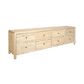JOELLE 8-DRAWER LOWBOY/DRESSER/CHEST OF 8 DRAWERS DISTRESSED NATURAL - MyChocolateWood