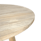 JOELLE PINEWOOD ROUND COFFEE TABLE DISTRESSED NATURAL 100CM - MyChocolateWood
