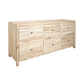 JOELLE 6-DRAWER DRESSER/CHEST OF 6 DRAWERS DISTRESSED NATURAL - MyChocolateWood