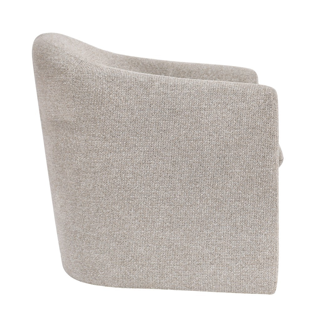 MAGNA CONTEMPORARY FABRIC ARMCHAIR /ACCENT CHAIR/OCCASIONAL CHAIR IN OAT - MyChocolateWood